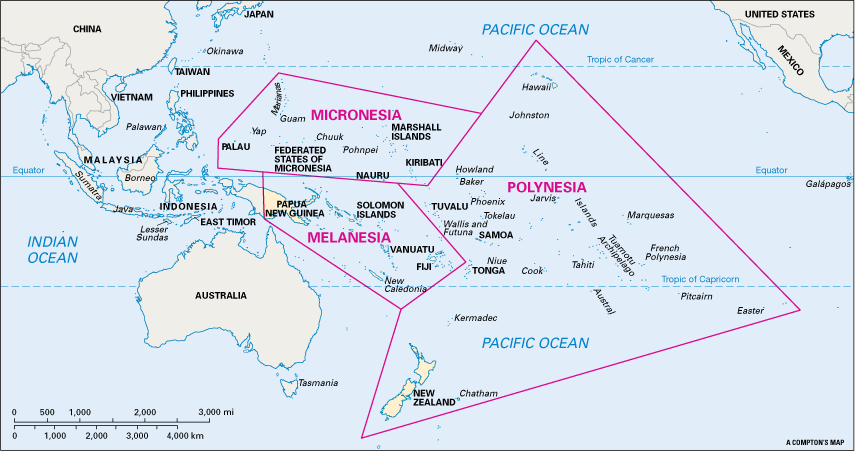 oceania map quiz